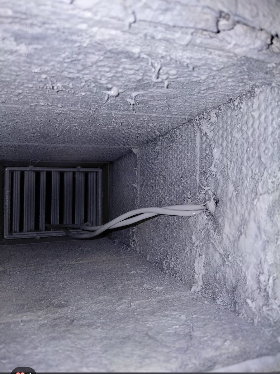 David's clean duct after Fair Air Solutions service