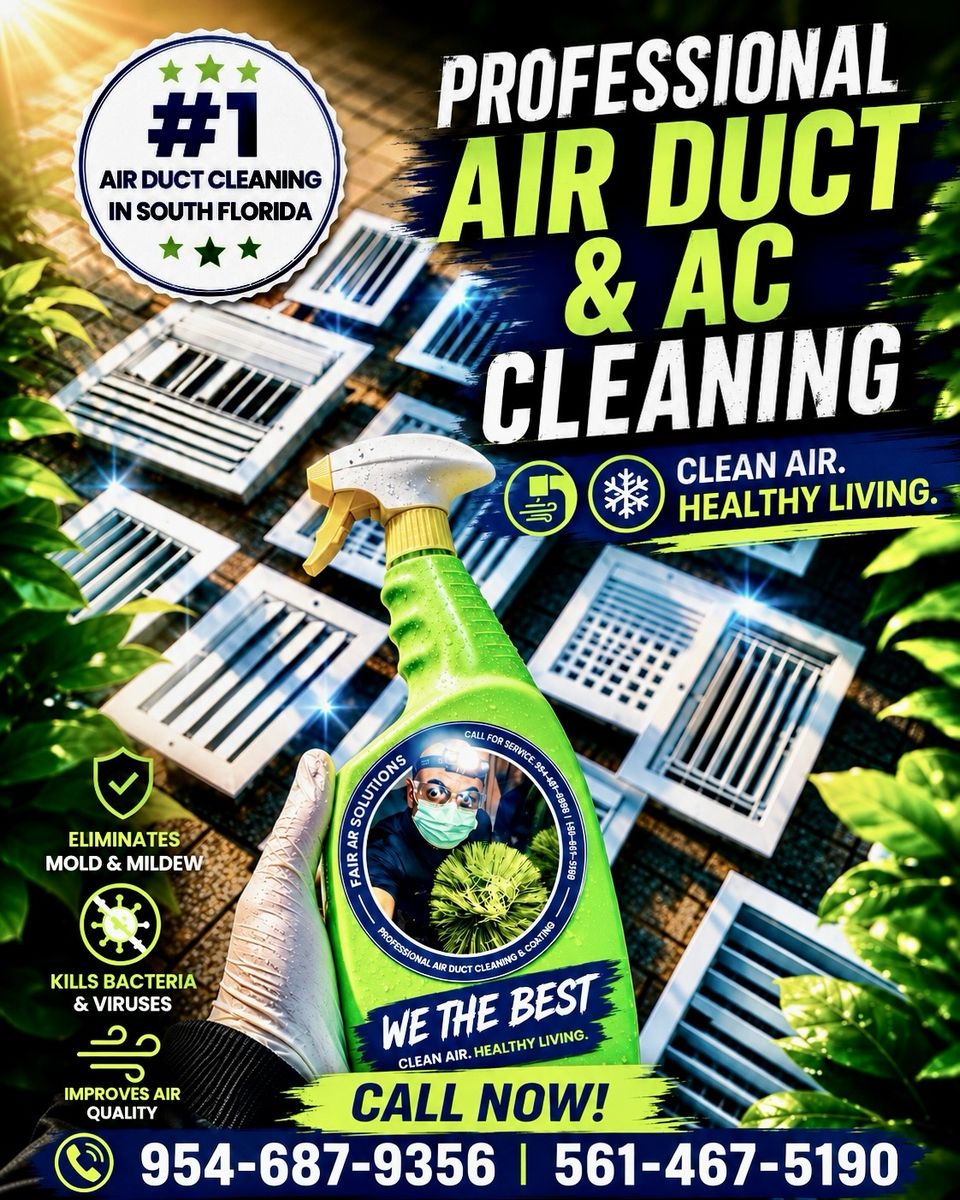 Fair Air Solutions air duct cleaning promotion
