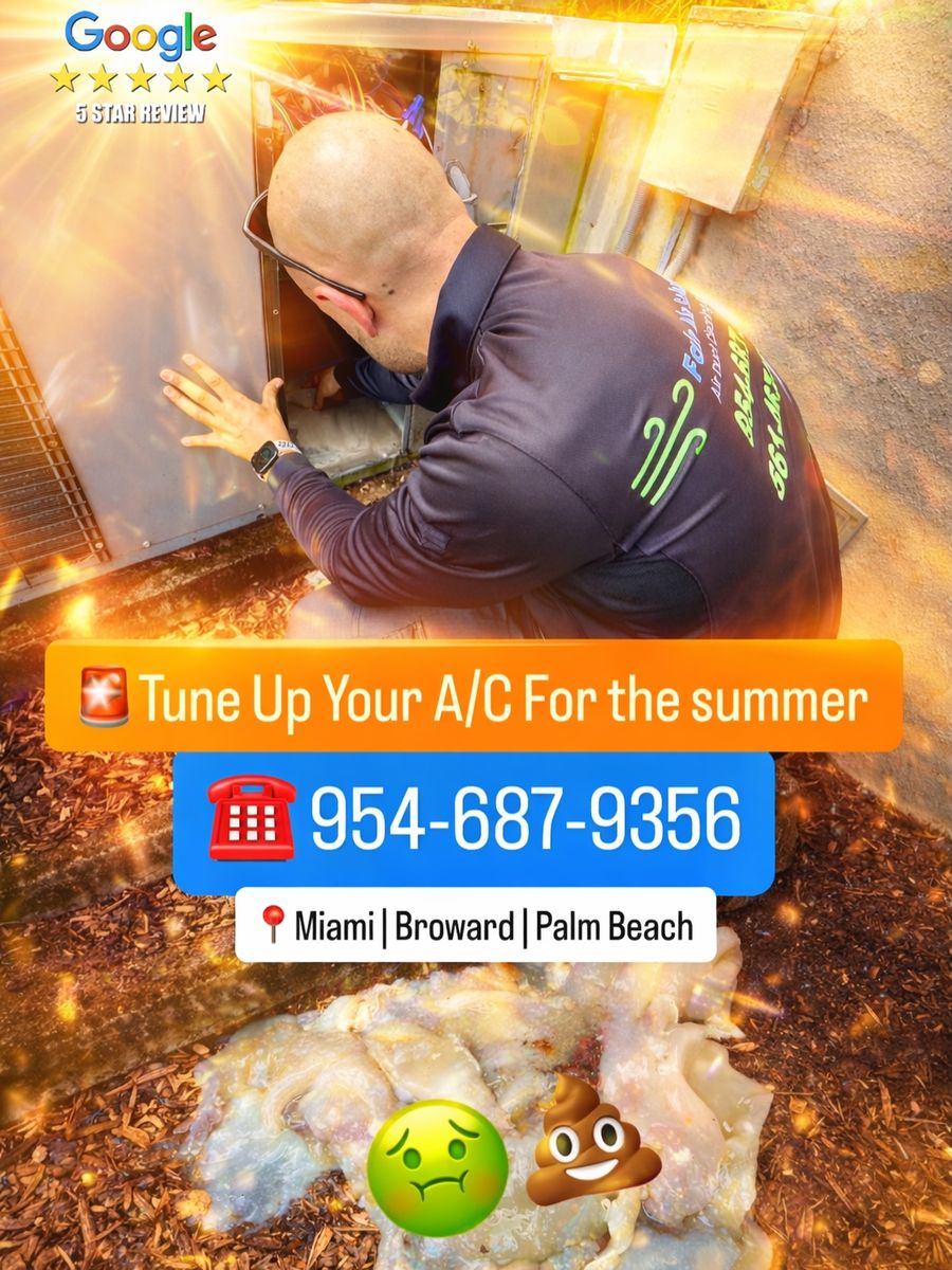 Fair Air Solutions HVAC cleaning work in a South Florida home